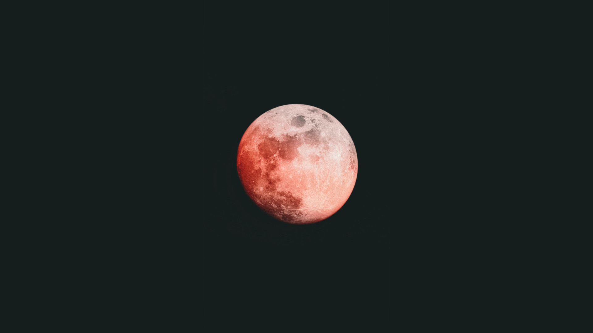 red and white moon illustration