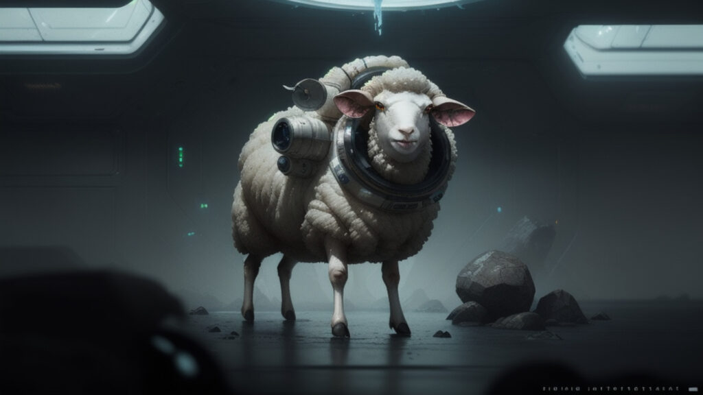 AI evolution with a sheep